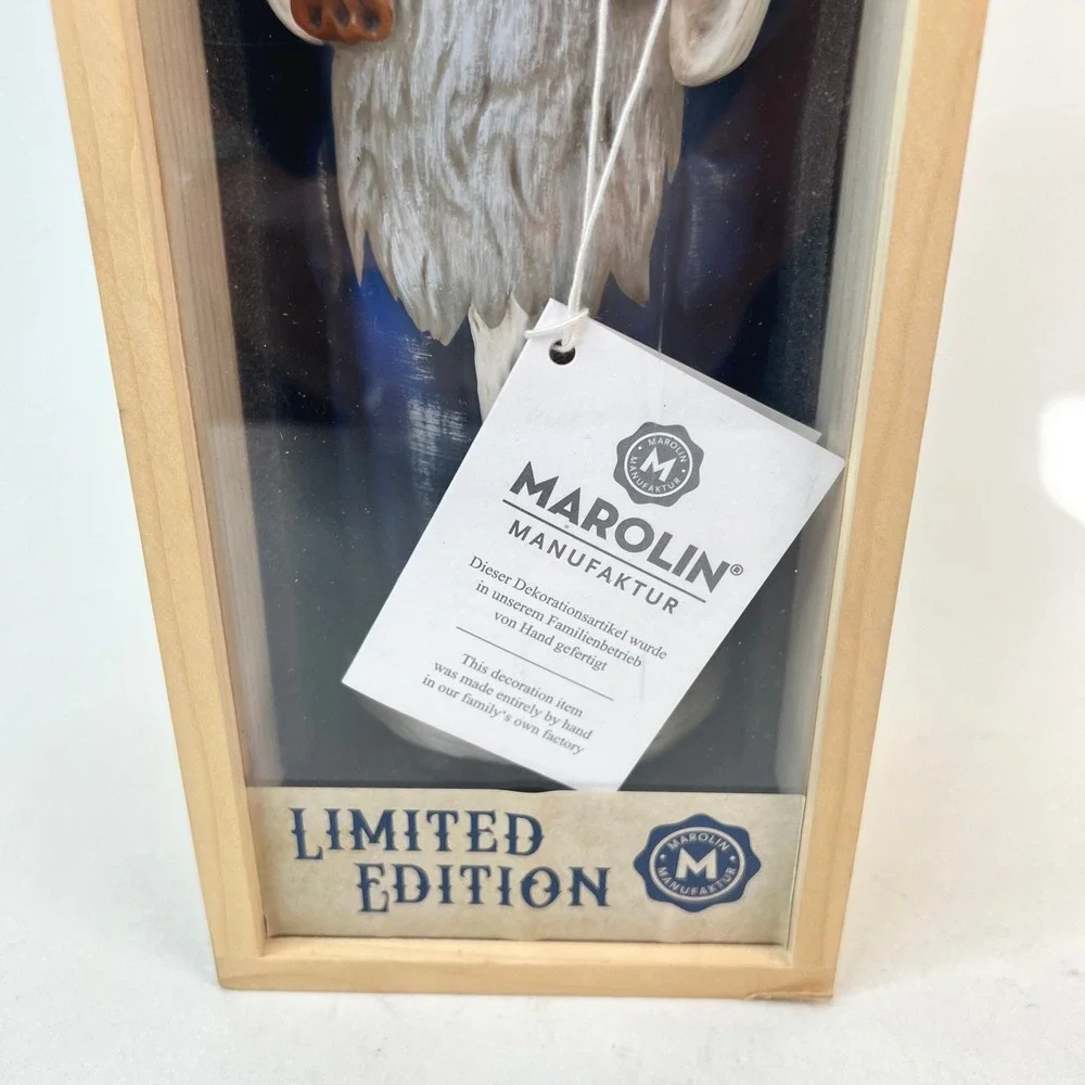 Marolin Papermache Santa Claus Handmade Limited Edition Germany Christmas‎ Decor